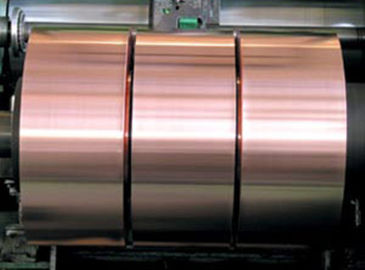 tiras da folha do cobre da espessura de 0.05mm, estratificação da folha do cobre da bateria do revestimento do moinho